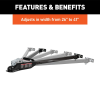 5000 lbs Capacity 2 Inch Universal Trailer Coupler - Flat/Dinghy Towing for RV & Car Accessories