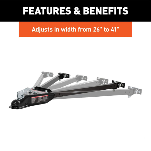 5000 lbs Capacity 2 Inch Universal Trailer Coupler - Flat/Dinghy Towing for RV & Car Accessories