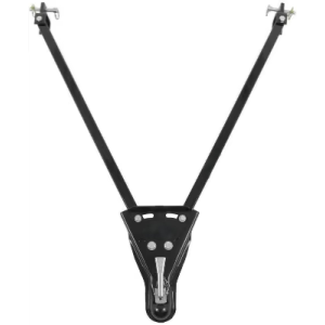 Heavy Duty Truck Tow Bar 5000 lbs Capacity with 2" Ball Mount & Anti-Rattle Steel Coupler - Trailer Towing Hitch
