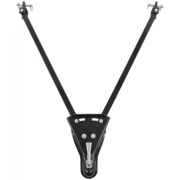 Heavy Duty Truck Tow Bar 5000 lbs Capacity with 2" Ball Mount & Anti-Rattle Steel Coupler - Trailer Towing Hitch
