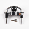 Anti-Theft Lock Aluminum Alloy U Shape Tow Hook Cover - Car Yacht RV Trailer Ball Protector Lock with Key