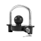 ATDHL1013 Anti-Theft Lock Aluminum Alloy U Shape Tow Hook Cover - Car Yacht RV Trailer Ball Protector Lock with Key