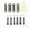 3500 lbs Trailer Axle Suspension Kit Complete Leaf Spring System with Shackles & U-Bolts Bolt-On Replacement