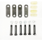 3500 lbs Trailer Axle Suspension Kit Complete Leaf Spring System with Shackles & U-Bolts Bolt-On Replacement