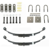 3500 lbs Trailer Axle Suspension Kit Complete Leaf Spring System with Shackles & U-Bolts Bolt-On Replacement