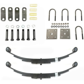 3500 lbs Trailer Axle Suspension Kit Complete Leaf Spring System with Shackles & U-Bolts Bolt-On Replacement