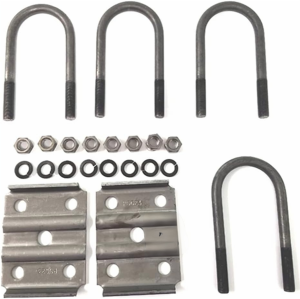 3500 lbs Trailer Axle Suspension Kit Complete Leaf Spring System with Shackles & U-Bolts Bolt-On Replacement