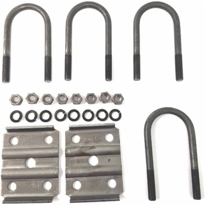 3500 lbs Trailer Axle Suspension Kit Complete Leaf Spring System with Shackles & U-Bolts Bolt-On Replacement
