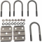 3500 lbs Trailer Axle Suspension Kit Complete Leaf Spring System with Shackles & U-Bolts Bolt-On Replacement