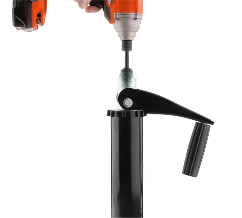 ATLI Heavy Duty Quick Release Drop Leg Trailer Jack for A-Frame Travel/Cargo/Utility Trailers & 5th Wheel RVs Black Powder Coated