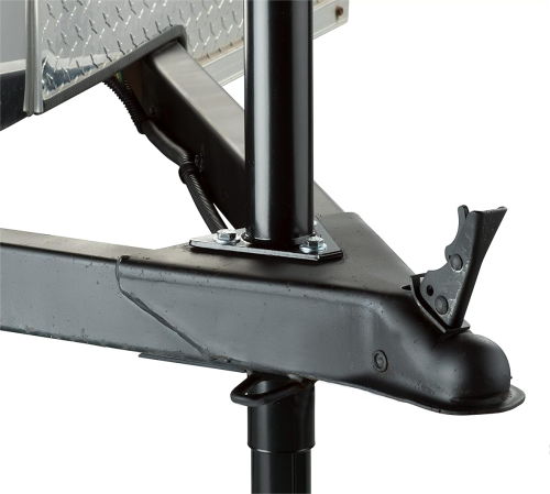 ATLI Heavy Duty Quick Release Drop Leg Trailer Jack for A-Frame Travel/Cargo/Utility Trailers & 5th Wheel RVs Black Powder Coated
