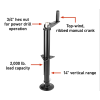 ATLI Heavy Duty Quick Release Drop Leg Trailer Jack for A-Frame Travel/Cargo/Utility Trailers & 5th Wheel RVs Black Powder Coated