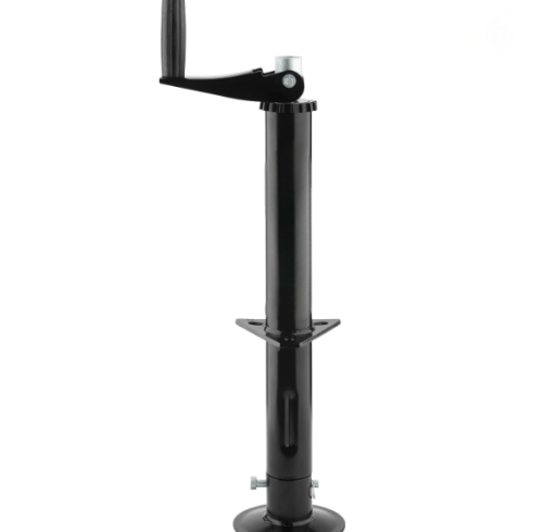 ATLI Heavy Duty Quick Release Drop Leg Trailer Jack for A-Frame Travel/Cargo/Utility Trailers & 5th Wheel RVs Black Powder Coated