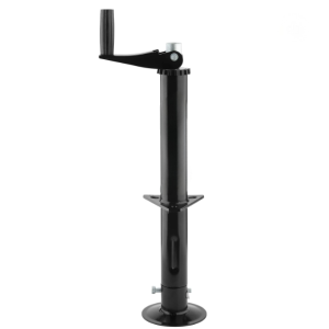 ATLI Heavy Duty Quick Release Drop Leg Trailer Jack for A-Frame Travel/Cargo/Utility Trailers & 5th Wheel RVs Black Powder Coated