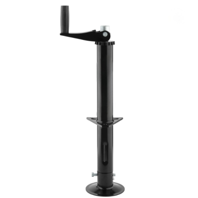 ATLI Heavy Duty Quick Release Drop Leg Trailer Jack for A-Frame Travel/Cargo/Utility Trailers & 5th Wheel RVs Black Powder Coated