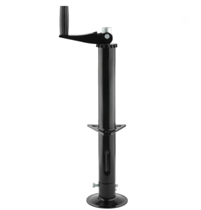 ATLI Heavy Duty Quick Release Drop Leg Trailer Jack for A-Frame Travel/Cargo/Utility Trailers & 5th Wheel RVs Black Powder Coated