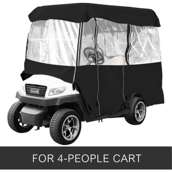 ATGC-5015 4-Person Waterproof Driving Enclosure with Transparent Windows Golf Cart Cover
