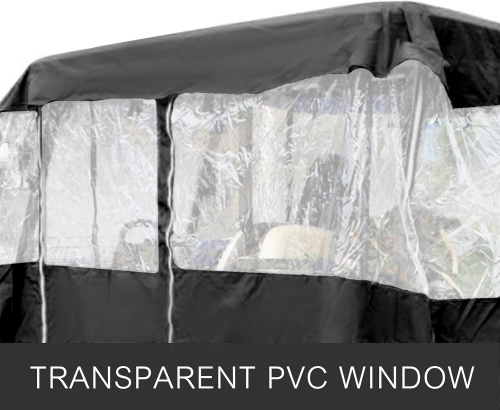 ATGC-5015 4-Person Waterproof Driving Enclosure with Transparent Windows Golf Cart Cover