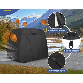 ATGC-5013  Waterproof Golf Cart Cover Universal Fits for Most Brand 2/4/6 Passenger Golf Cart
