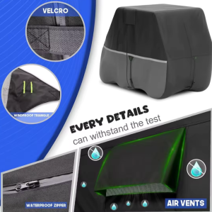 ATGC-5011 Universal 2/4/6 Passenger Golf Cart Cover Waterproof Sunproof and Durable for Most Golf Car