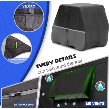 ATGC-5011 Universal 2/4/6 Passenger Golf Cart Cover Waterproof Sunproof and Durable for Most Golf Car