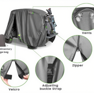 ATGC-5014 Universal 4 Passenger Golf Cart Cover Waterproof Sunproof and Durable for Most Golf Car