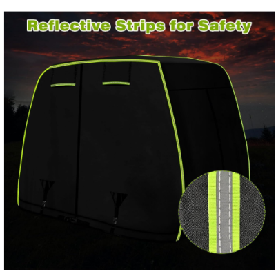 ATGC-5022 Universal 2-4 Passenger Golf Cart Cover Waterproof Sunproof and Durable for Most Golf Car