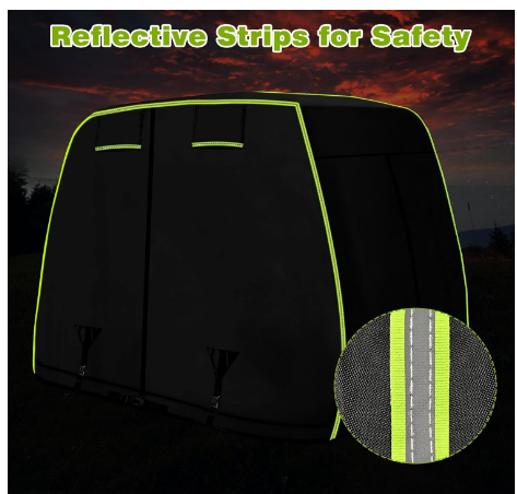 ATGC-5022 Universal 2-4 Passenger Golf Cart Cover Waterproof Sunproof and Durable for Most Golf Car