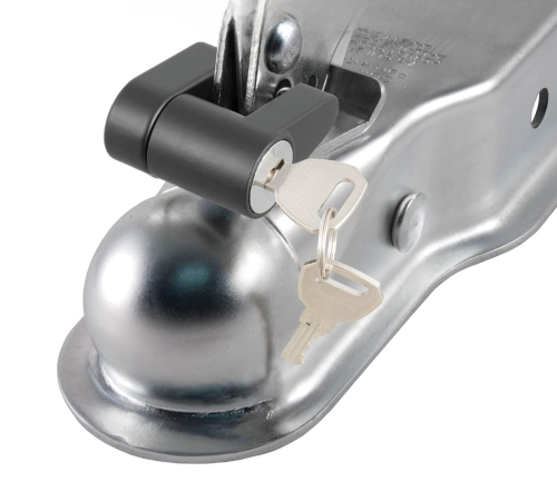 RR8025 3" Receiver Hitch Ball Coupler for 2" Ball, 3500 lbs Towing & 350 lbs Tongue Capacity, Zinc Plated, SAE V-5 Certified