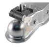RR8025 3" Receiver Hitch Ball Coupler for 2" Ball, 3500 lbs Towing & 350 lbs Tongue Capacity, Zinc Plated, SAE V-5 Certified