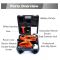 ATFX-1344 3 in 1 Electric Hydraulic Car Jack Set, 3Ton 12V Automotive Repair Kit with 340N.M Impact Wrench, Air Compressor for SUV 4x4 Light Truck