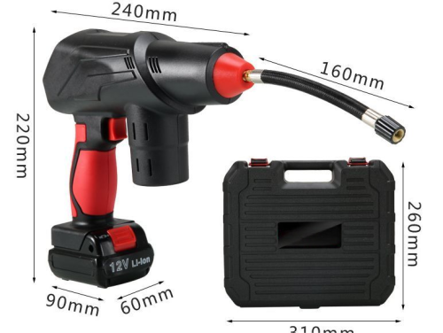 ATAC2104 1500mAh Heavy Duty Wireless Air Pump 7BAR Max Pressure 30-60L/min Fast Inflation