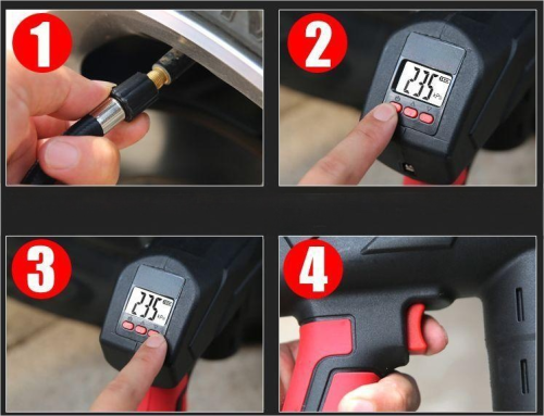 ATAC2104 1500mAh Heavy Duty Wireless Air Pump 7BAR Max Pressure 30-60L/min Fast Inflation