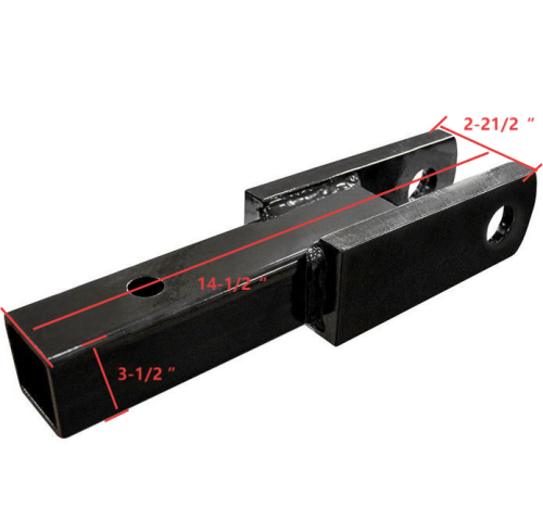 RR8266 Heavy Duty 2-Inch Hitch Ball Mount, 5000 lbs Tow Capacity, 14.5-Inch Length Trailer Hitch Receiver for Trucks & SUVs