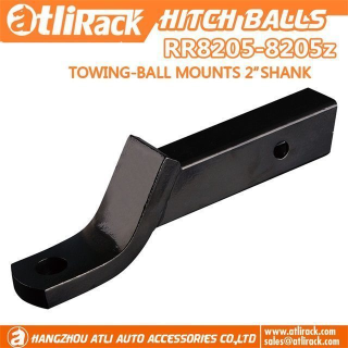 RR8205 Adjustable Hitch Ball Mount 2 Inch, 3-3/4" Up & 4" Down, 5000 lbs Tow Capacity, 500 lbs Tongue Weight, Powder Coated Steel