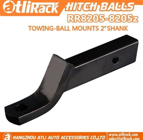 RR8205 Adjustable Hitch Ball Mount 2 Inch, 3-3/4" Up & 4" Down, 5000 lbs Tow Capacity, 500 lbs Tongue Weight, Powder Coated Steel