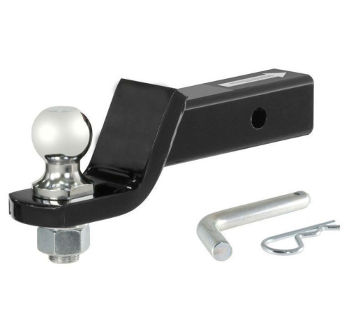 RR8205 Adjustable Hitch Ball Mount 2 Inch, 3-3/4" Up & 4" Down, 5000 lbs Tow Capacity, 500 lbs Tongue Weight, Powder Coated Steel