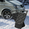 CT2142 Mini Vehicle Recovery Track Lightweight Black PE Grip Mat for Snow/Mud/Sand - Compact Design, Easy Storage & Carry