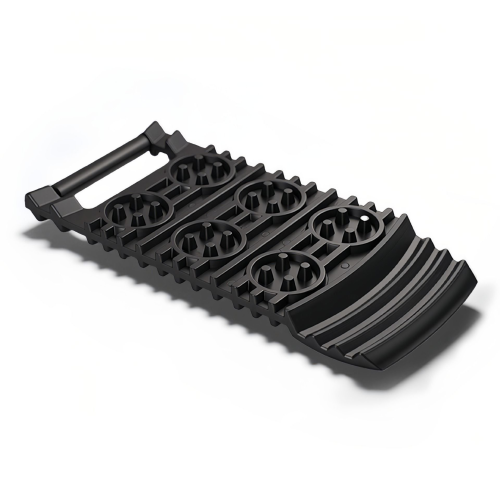 CT2142 Mini Vehicle Recovery Track Lightweight Black PE Grip Mat for Snow/Mud/Sand - Compact Design, Easy Storage & Carry