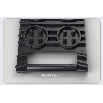 CT2142 Mini Vehicle Recovery Track Lightweight Black PE Grip Mat for Snow/Mud/Sand - Compact Design, Easy Storage & Carry