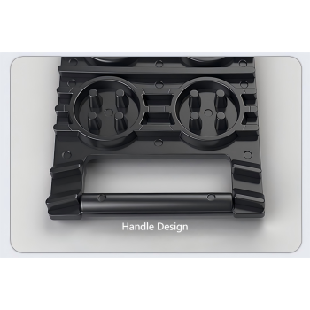 CT2142 Mini Vehicle Recovery Track Lightweight Black PE Grip Mat for Snow/Mud/Sand - Compact Design, Easy Storage & Carry