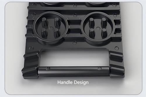 CT2142 Mini Vehicle Recovery Track Lightweight Black PE Grip Mat for Snow/Mud/Sand - Compact Design, Easy Storage & Carry