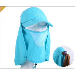 wholesale Multi-function cap cotton UV protection hat;protection sun visor cap