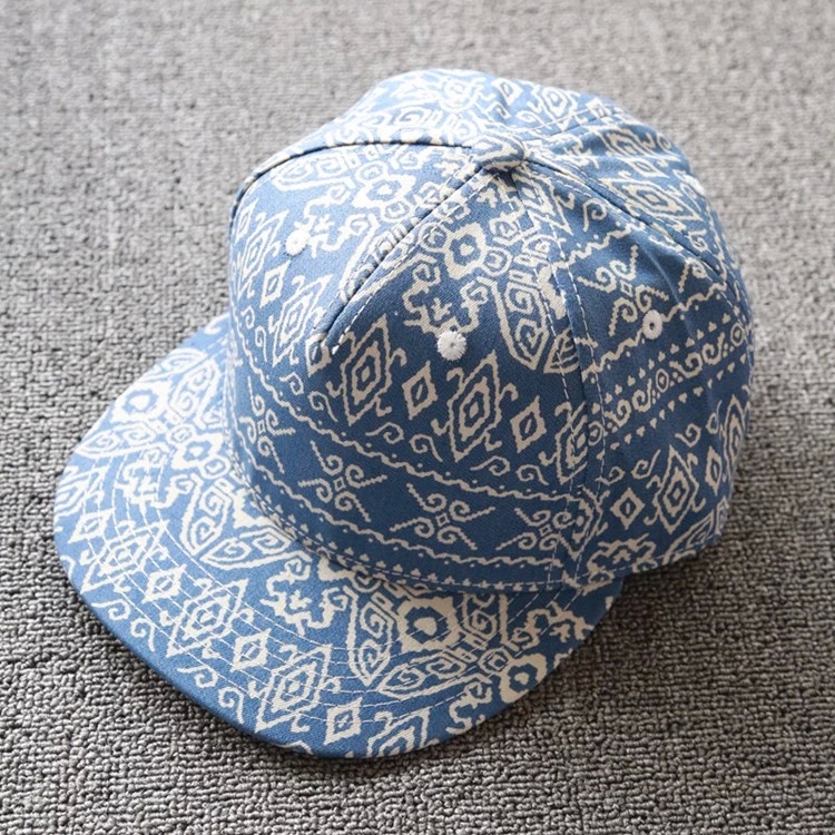 floral flat brim hat