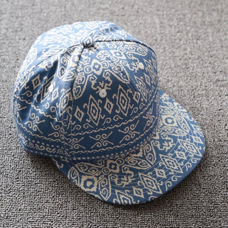 floral flat brim hat