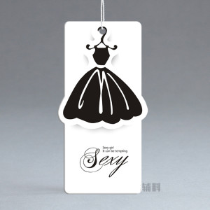 Printed paper hangtags for garment