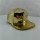Custom Waterproof Ventilation golden TPU Snapback Cap with metallic thread embroidery double brim zipper