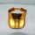 wholesale customized plain golden PU sun visor cap