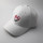 custom white cotton baseball cap and hat with embroidered rabbit