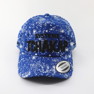 2017new style fashion printed spot splash-ink baseball cap and hat